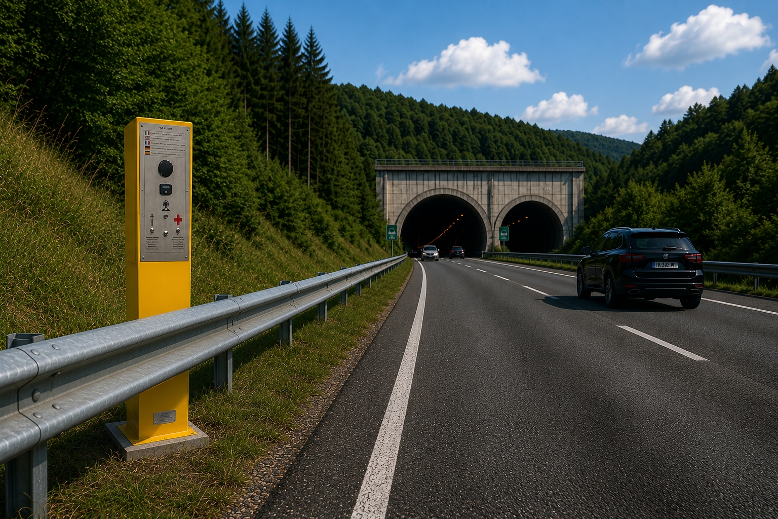Sistema SOS stradale ERMES RouteHELP per autostrade, gallerie e infrastrutture critiche